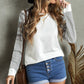 Mixed Print Raglan Top