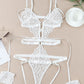 Strappy Teddy Lingerie with Wrist Bands