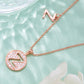 Moissanite U to Z Pendant Necklace