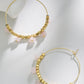 Turquoise Stainless Steel Hoop Earrings