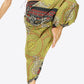 Smocked Long Harem Pants