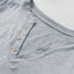 Button Detail Curved Hem Top