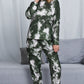 Tie-Dye Crewneck Top and Drawstring Waist Joggers Lounge Set