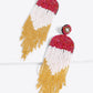 Beaded Fringe Dangle Earrings