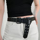 Grommet PU Leather Belt