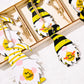 3-Pack Bee Wood Gnome Ornaments