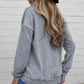 Quilted Half-Zip Sweatshirt with Pocket