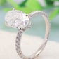 14K White Gold 2.5 Carat Moissanite 4-Prong Ring