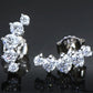 All You Need Moissanite Platinum-Plated Earrings