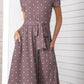Belted Tee Dress With Pockets