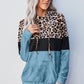Leopard Color Block Hoodie