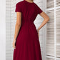 Belted Tee Dress With Pockets