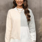 Color Block Crewneck Drop Shoulder Sweater