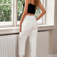Drawstring Paperbag Waist Cropped Joggers