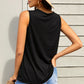 Quarter-Snap Scoop Neck Tank