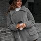 Zip-Up Collared Teddy Jacket