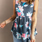 Floral Peplum Tank Top