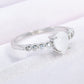 Teardrop Natural Moonstone Ring