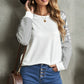 Mixed Print Raglan Top