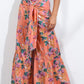 Printed High-Rise Tied Culottes