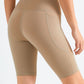 Feel Like Skin Elastic Waistband Pocket Biker Shorts