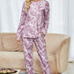 Tie-Dye Long Sleeve Top and Drawstring Joggers Lounge Set