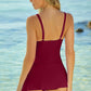 Ladder Detail Slit Swim Dress