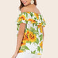 Floral Off-Shoulder Layered Blouse