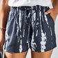 Tie-Dye Drawstring Waist Shorts with Pockets
