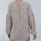 Leopard Print Tie Neck Blouse