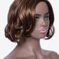 Full Machine Short Wave Bobo Wigs in Brown 10''