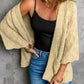 Scalloped Hem Open Front Cardigan