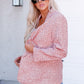 Leopard Shawl Collar Blazer