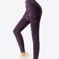 Drawstring Ruched Faux Layered Yoga Leggings