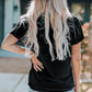 Slogan Graphic Cuffed T-Shirt