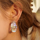 Resin C-Hoop Earrings