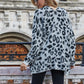 Leopard Longline Cardigan with Pockets