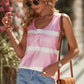 Tie-Dye Henley Tank