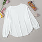 Button Detail Curved Hem Top