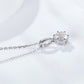 2 Carat 6-Prong Moissanite Pendant Necklace