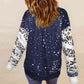 Plus Size MERRY CHRISTMAS Graphic Leopard Sweatshirt