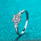 1.2 Carat Moissanite Heart Ring