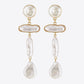 Pearl Zinc Alloy Dangle Earrings