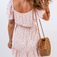 Printed Square Neck Mini Dress