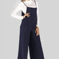 Full Size Cropped Wide Leg Overalls with Pockets