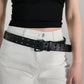 Grommet PU Leather Belt