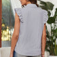 Flutter Sleeve Button Front Shirt