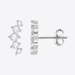 All You Need Moissanite Platinum-Plated Earrings