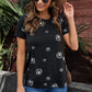 Dandelion Print Round Neck Tee