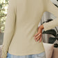 Button Front Scoop Neck Top